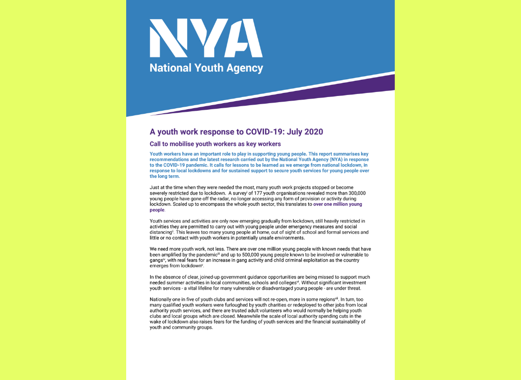 NYA COVID-19 Response July 2020 NYA COVID-19 Response July 2020
