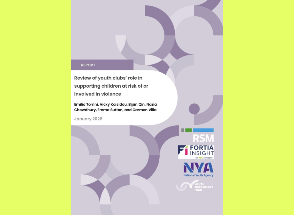 Review of youth clubs&rsquo; role in supporting children at risk of or involved in violence