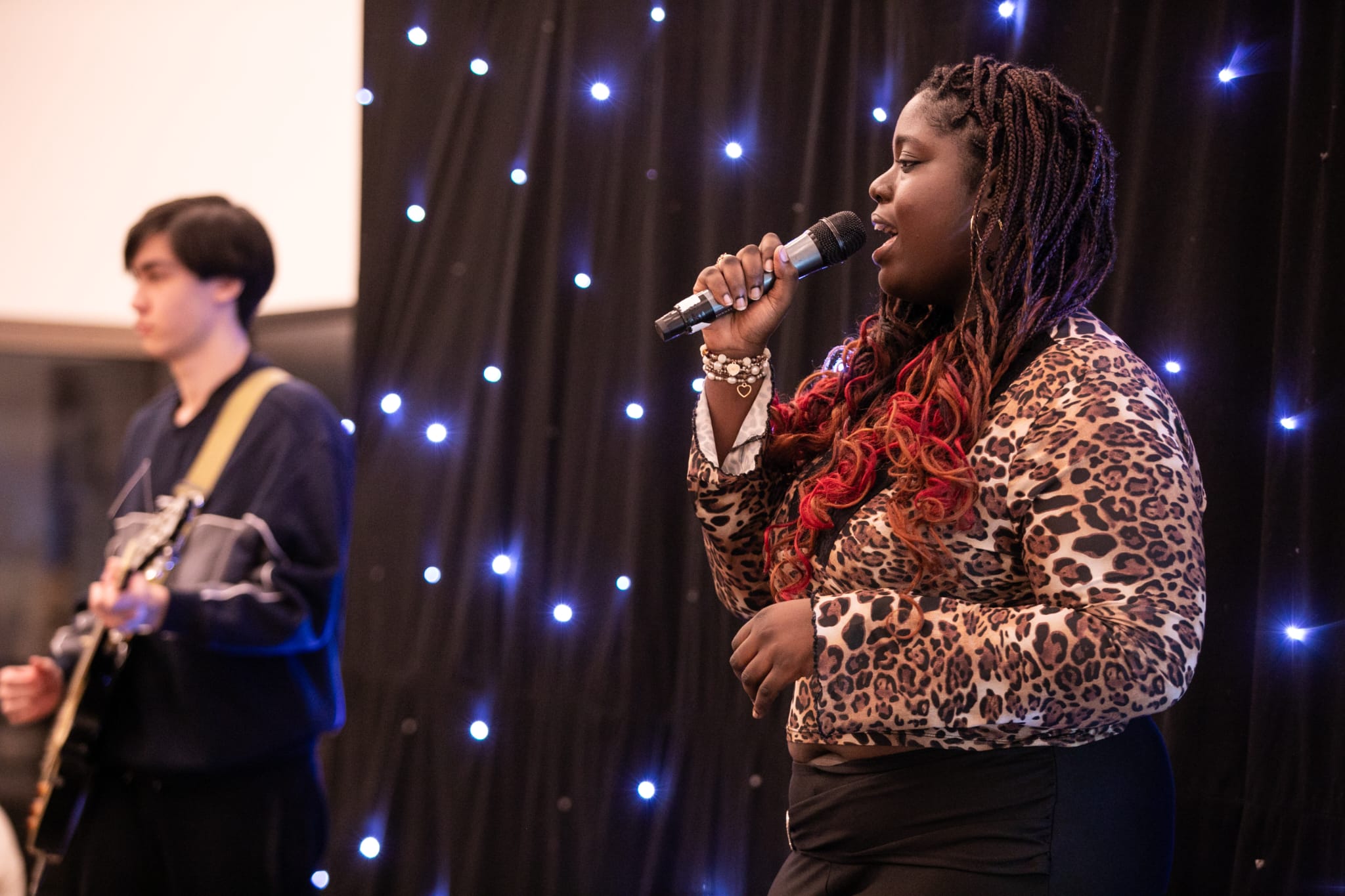 Chinyere performing in a session at Young Tower Hamlets