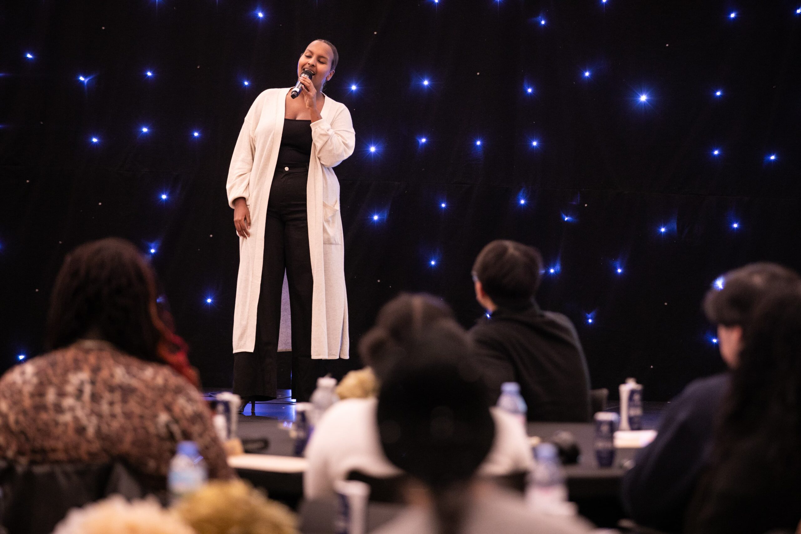 Abyan Osman performing at Young Tower Hamlets